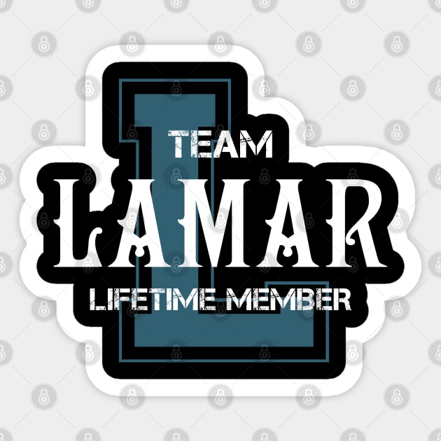 Team LAMAR Lifetime Member Sticker by HarrisonAlbertinenw